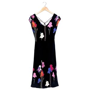 malibu media strappy back dress - rare vintage 70s